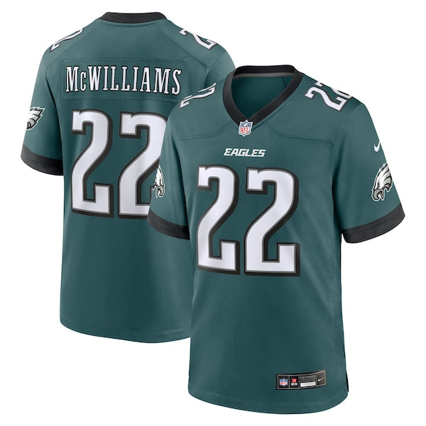 Mac McWilliams Philadelphia Eagles Nike Team Game Jersey - Midnight Green