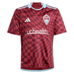 Colorado Rapids adidas Youth 2024 One Flag Kit Replica Custom Jersey - Burgundy