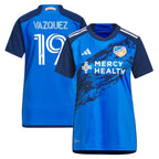 Brandon Vazquez FC Cincinnati adidas Women's 2024 River Kit Replica Jersey - Blue