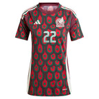 Hirving Lozano Mexico National Team adidas Women's 2024 Home Replica Player Jersey - Burgundy/Green