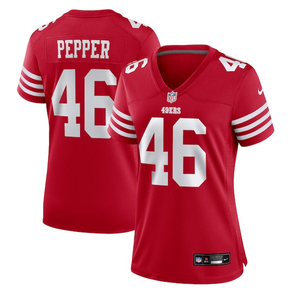 Taybor Pepper San Francisco 49ers Nike Women's  Game Jersey -  Scarlet