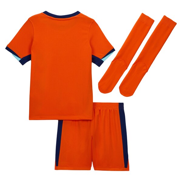 Netherlands National Team Nike Preschool 2024 Home Replica Stadium Kit Set - Orange