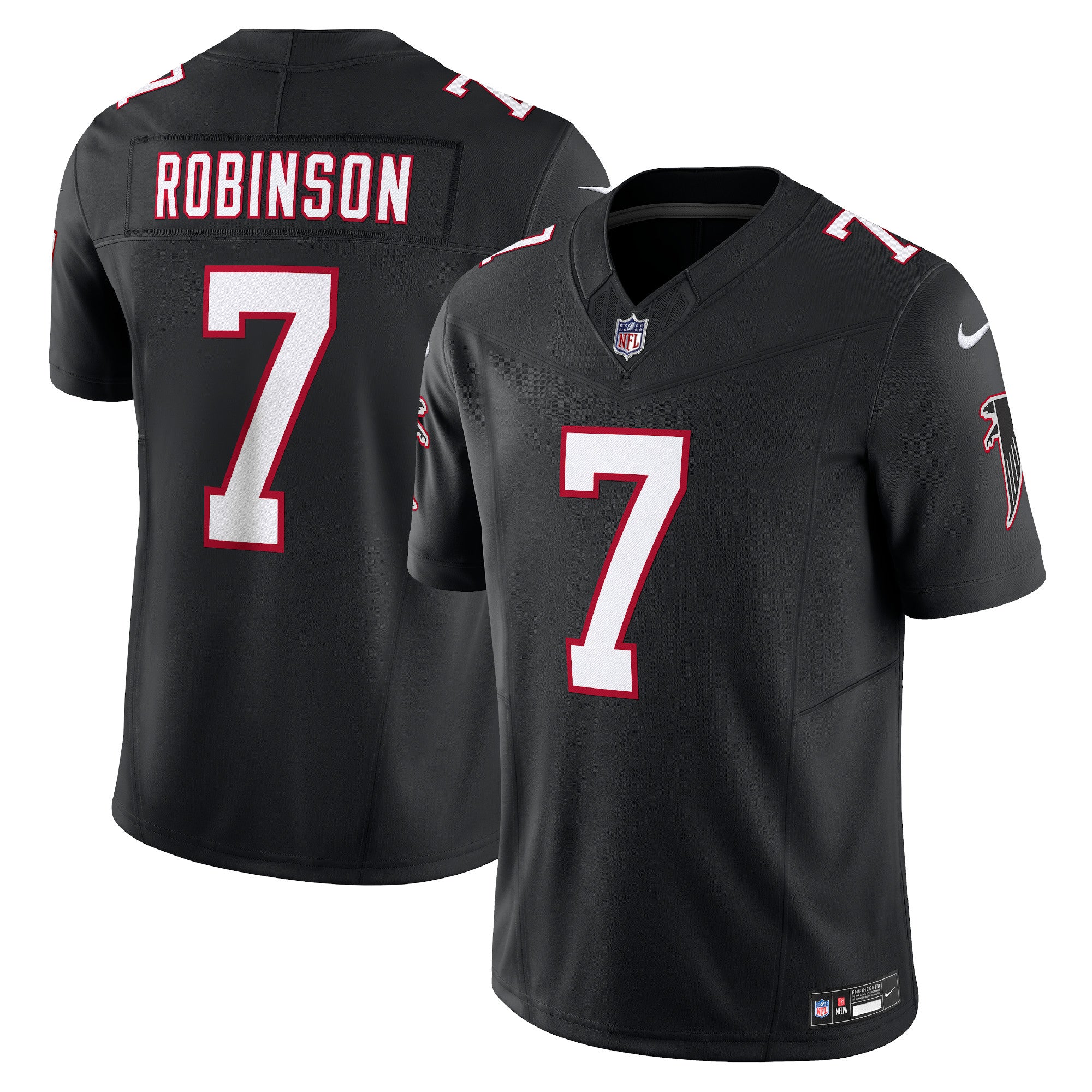 Bijan Robinson Atlanta Falcons Nike  Vapor F.U.S.E. Limited Jersey - White/Black