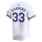 Dane Dunning Texas Rangers Nike Home Limited Player Jersey - White