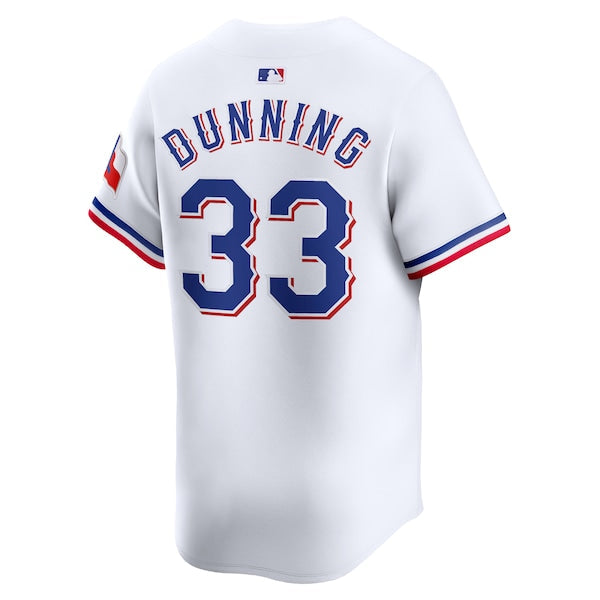 Dane Dunning Texas Rangers Nike Home Limited Player Jersey - White