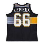 Mario Lemieux Pittsburgh Penguins  Unisex Maxxed Out Fashion Basketball Jersey - Black