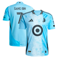 Jeong Sang-bin Minnesota United FC adidas 2025 CONVERGENCE Authentic Player Jersey - Blue