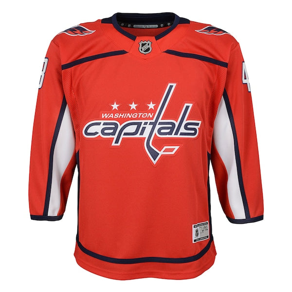 Tom Wilson Washington Capitals Youth 2022/23 Premier Player Jersey - Red/Navy