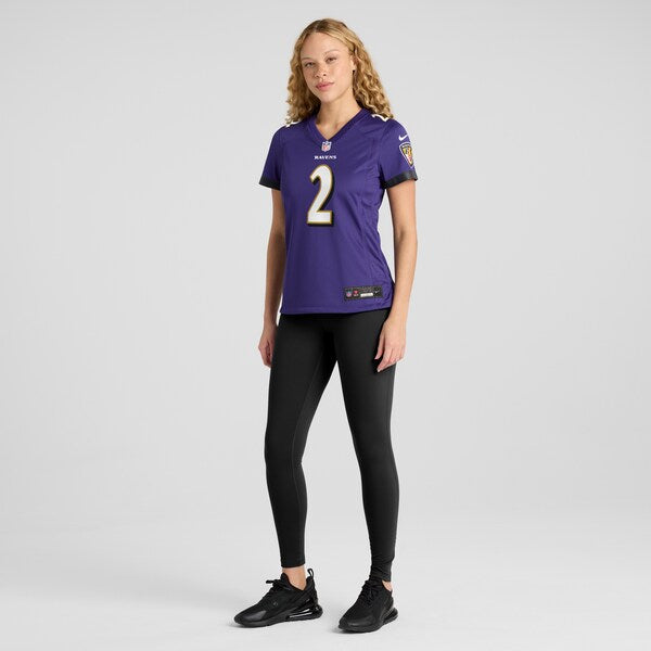 Nate Wiggins Baltimore Ravens Nike Women's  Game Jersey -  Purple
