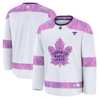 Toronto Maple Leafs  2024 Hockey Fights Cancer Practice Jersey - White