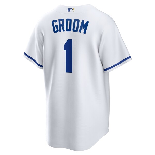 Kansas City Royals Nike #1 Groom Home Replica Jersey - White