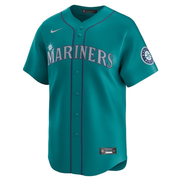 Seattle Mariners Nike Alternate Limited Jersey - Teal/White