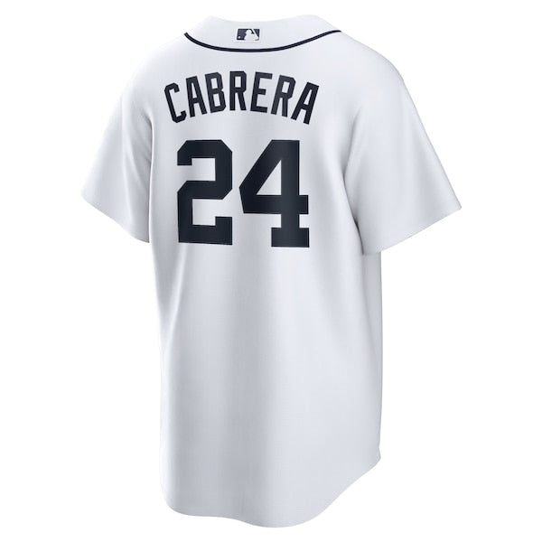 Miguel Cabrera Detroit Tigers Nike Home Replica Player Name Jersey - White/Gray