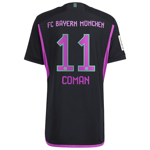 Kingsley Coman Bayern Munich adidas 2023/24 Away Authentic Player Jersey - Black/White