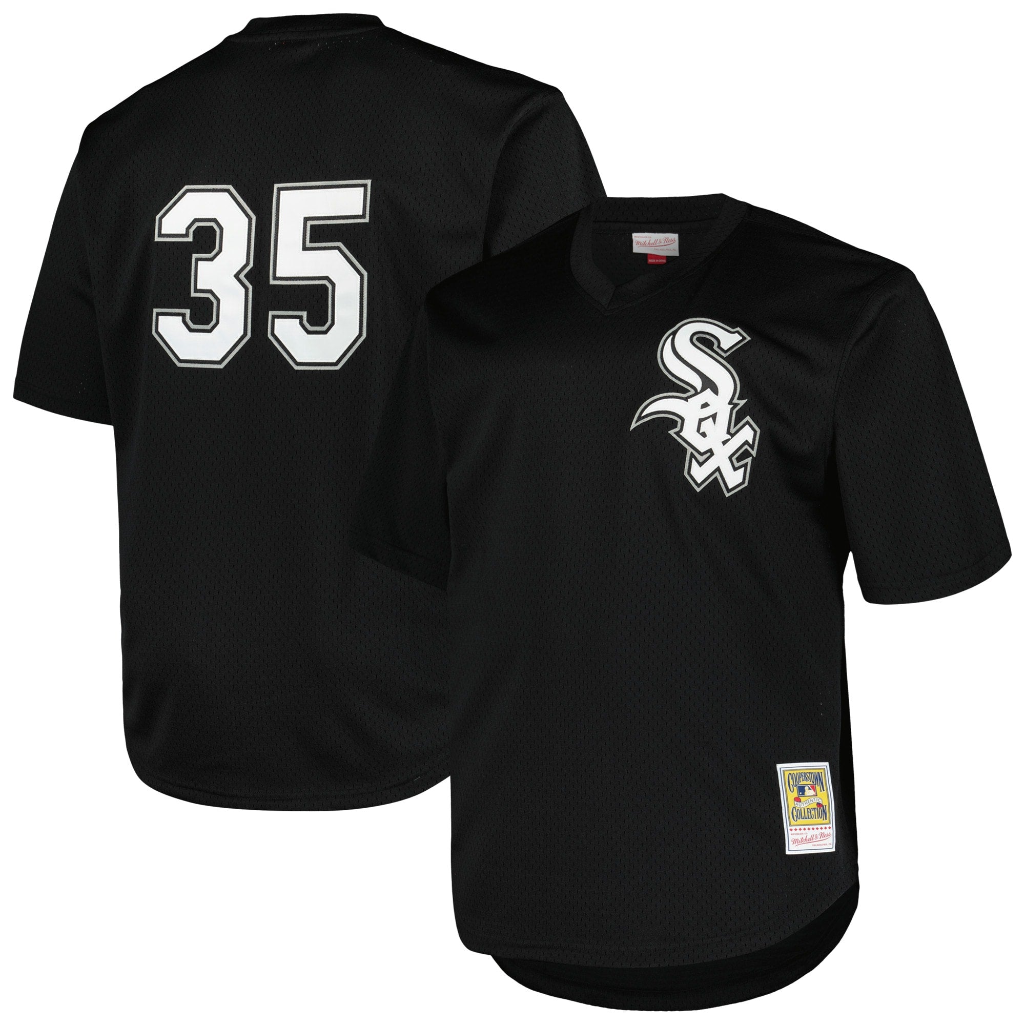 Frank Thomas Chicago White Sox Profile Big & Tall Cooperstown Collection Mesh Batting Practice Jersey - Kelly Green/Black