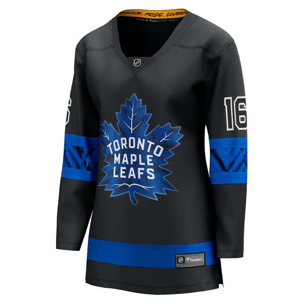 Mitchell Marner Toronto Maple Leafs  Women's Alternate Premier Breakaway Reversible Player Jersey - Black/Blue