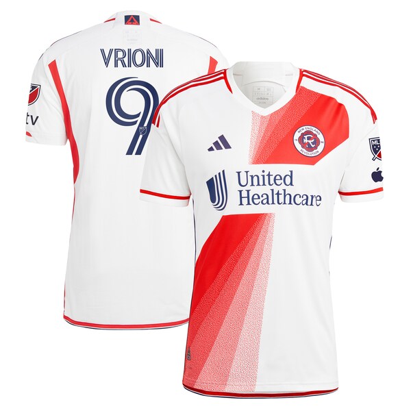 Giacomo Vrioni New England Revolution adidas 2024 Defiance Authentic Jersey - White