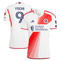 Giacomo Vrioni New England Revolution adidas 2024 Defiance Authentic Jersey - White