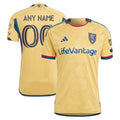 Real Salt Lake adidas 2024 The Beehive State Kit Authentic Custom Jersey - Gold