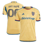 Real Salt Lake adidas 2024 The Beehive State Kit Authentic Custom Jersey - Gold