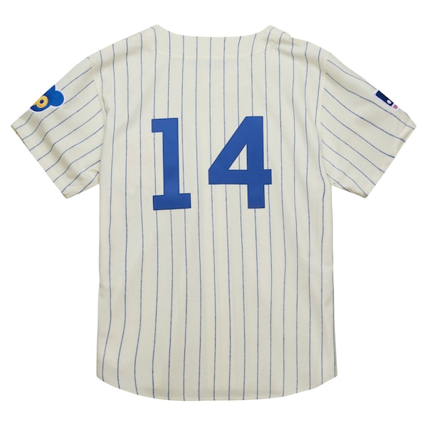 Ernie Banks Chicago Cubs Cooperstown Collection 1969 Authentic Jersey - Cream