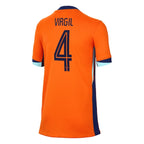 Virgil van Dijk Netherlands National Team Nike Youth 2024 Home Replica Jersey - Orange
