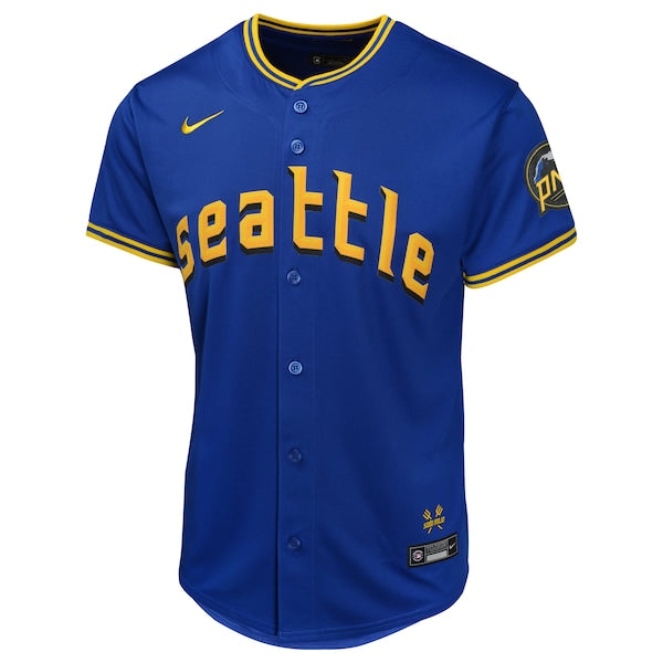 Julio Rodríguez Seattle Mariners Nike Youth City Connect Limited Player Jersey - Navy