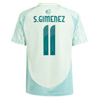 Santiago Giménez Mexico National Team adidas Youth 2024 Away Replica Player Jersey - Green
