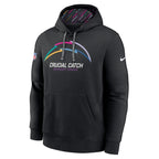 Los Angeles Chargers Nike 2024 NFL Crucial Catch Club Pullover Hoodie - Black