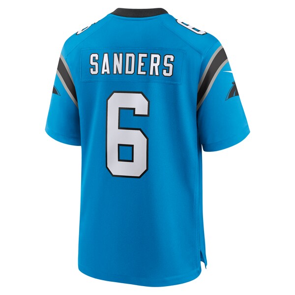 Miles Sanders Carolina Panthers Nike Team Game Jersey - Blue/Black