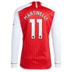 Gabriel Martinelli Arsenal adidas 2023/24 Home Replica Player Long Sleeve Jersey - Red