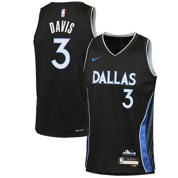 Anthony Davis Dallas Mavericks Nike Youth 2025/26 City Edition Swingman Jersey - Black