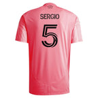 Sergio Busquets Inter Miami CF adidas 2025 Euforia Replica Player Jersey - Light Pink