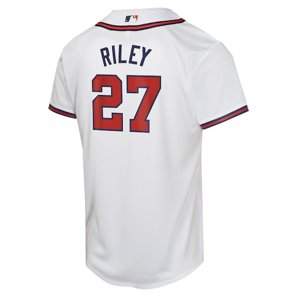 Austin Riley Atlanta Braves Nike Youth Home Game Player Jersey - White