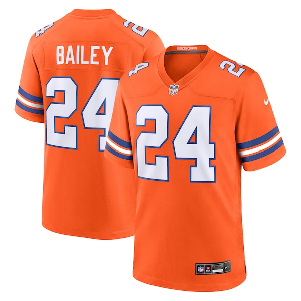 Champ Bailey Denver Broncos Nike Mile High Collection 1977 Throwback Retired Player Game Jersey - Orange
