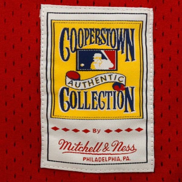 Johnny Bench Cincinnati Reds 1983 Authentic Copperstown Collection Mesh Batting Practice Jersey - Red