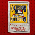Johnny Bench Cincinnati Reds 1983 Authentic Copperstown Collection Mesh Batting Practice Jersey - Red