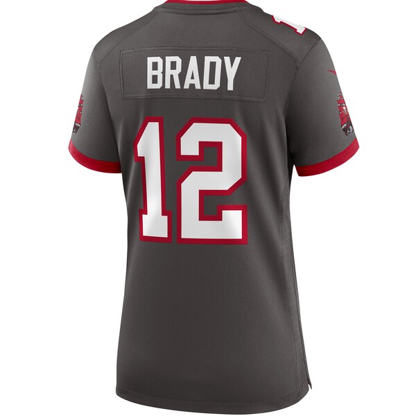 Tom Brady Tampa Bay Buccaneers Nike Women's Alternate Game Jersey - Pewter/Red