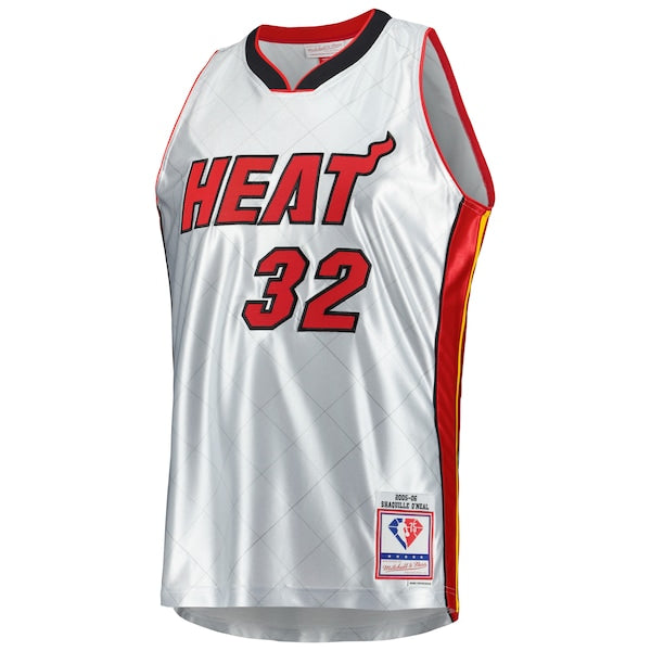 Shaquille O'Neal Miami Heat 2005/06 Hardwood Classics 75th Anniversary Swingman Jersey - Platinum