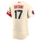 Shohei Ohtani Los Angeles Angels Nike City Connect Authentic Player Jersey - Cream