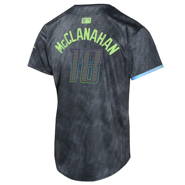 Shane McClanahan Tampa Bay Rays Nike Youth 2024 City Connect Limited Player Jersey - Charcoal
