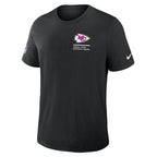 Kansas City Chiefs Nike Tall 2025 NFL Crucial Catch Tri-Blend Dri-FIT T-Shirt - Black