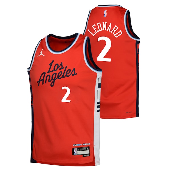 Kawhi Leonard LA Clippers Jordan Brand Youth Swingman Jersey - Statement Edition - Red