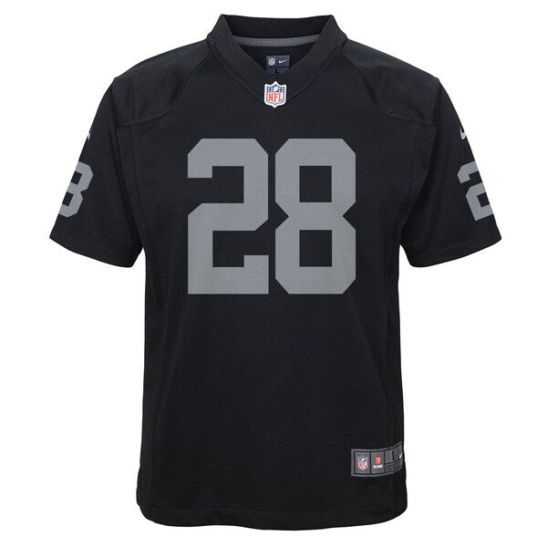 Josh Jacobs Las Vegas Raiders Nike Youth Game Jersey - Black