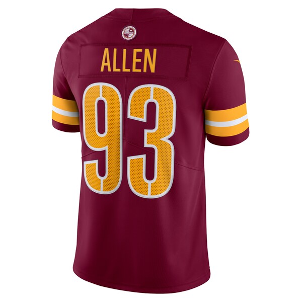 Jonathan Allen Washington Commanders Nike Vapor Limited Jersey - Burgundy/Black