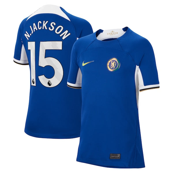 Nicolas Jackson Chelsea Nike Youth 2023/24 Home Stadium Replica Jersey - Blue