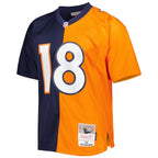 Peyton Manning Denver Broncos 2015 Split Legacy Replica Jersey - Navy/Orange