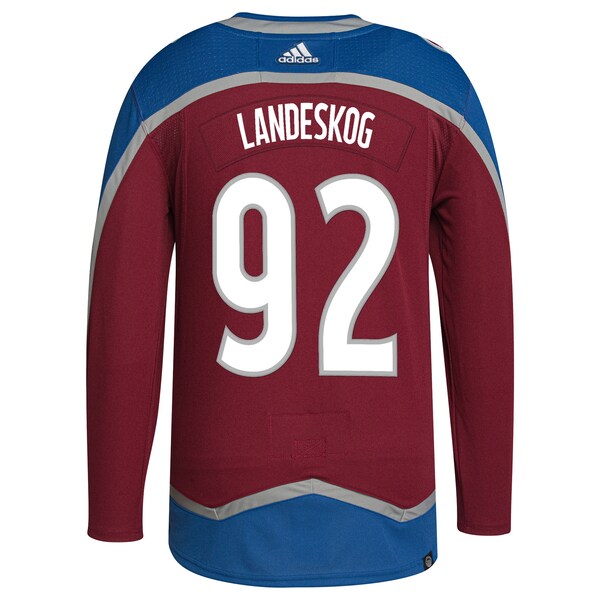 Gabriel Landeskog Colorado Avalanche adidas  Primegreen Authentic Player Jersey - Burgundy/Navy
