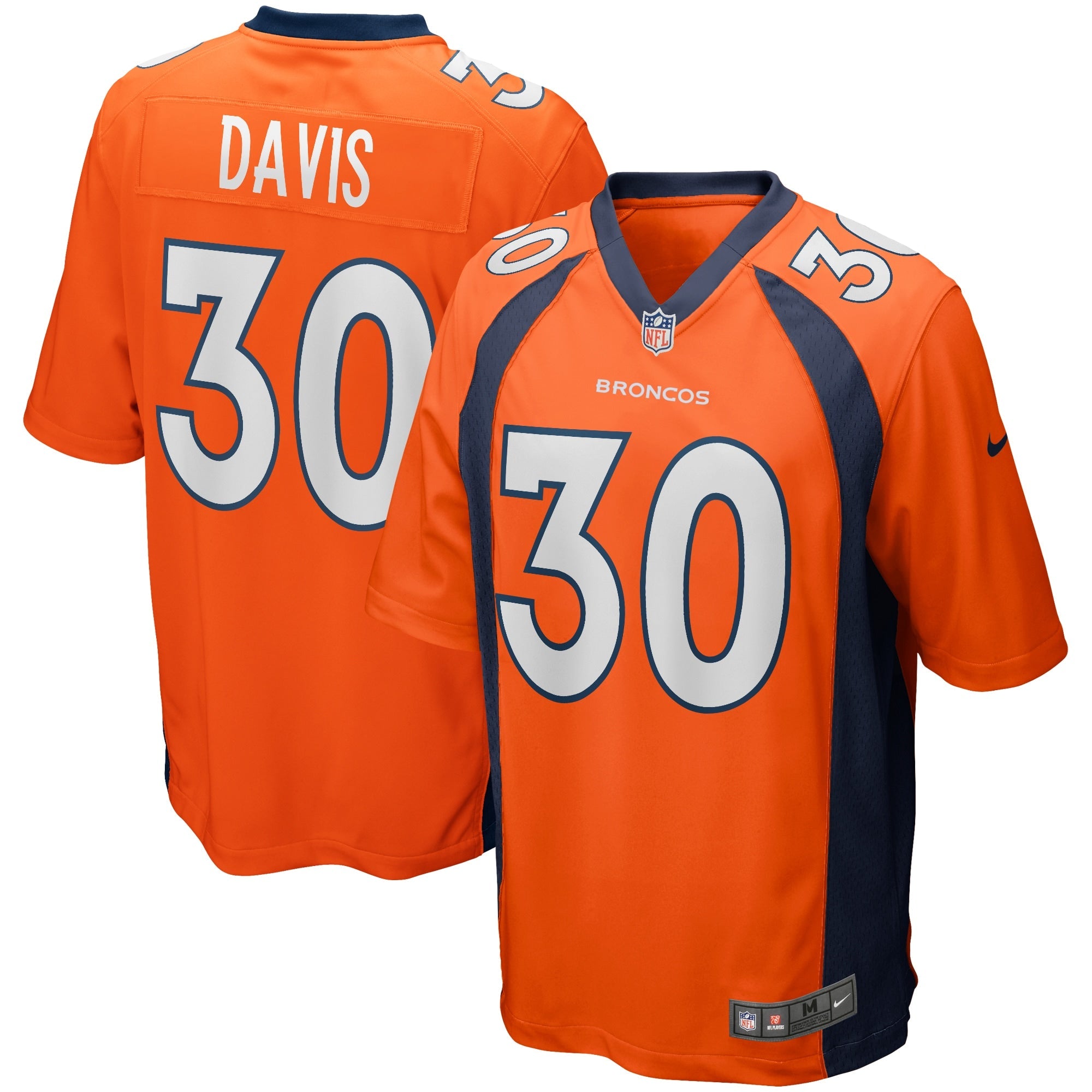 Terrell Davis Denver Broncos Nike Retired Player Jersey - Navy/Orange