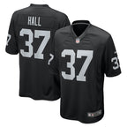 Tyler Hall Las Vegas Raiders Nike Team Game Jersey -  Black